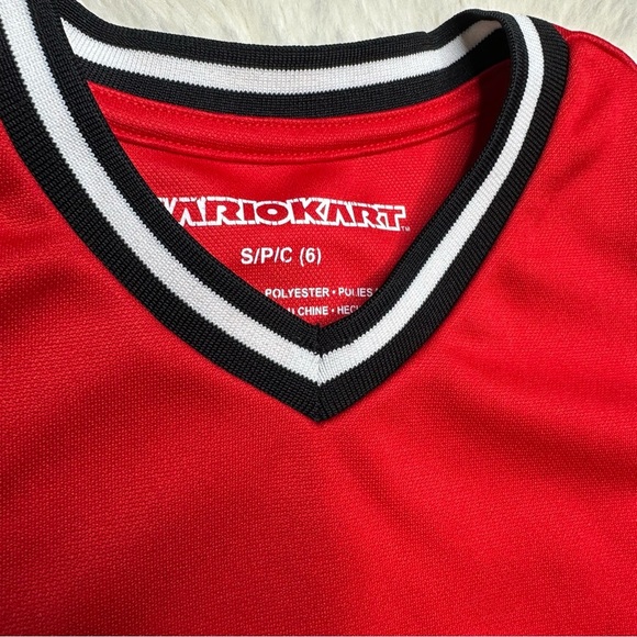 Mario Kart Tank Top Red/Black/White Size 6 - Picture 5 of 16